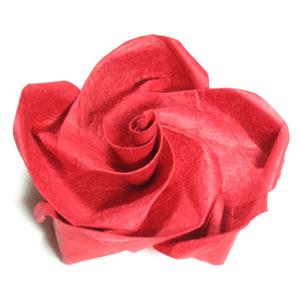 威廉希尔公司官网
折纸来制作出漂亮的五瓣折纸玫瑰花来