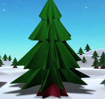 折纸圣诞树的折纸图解威廉希尔中国官网
手把手教你制作精美的折纸圣诞树