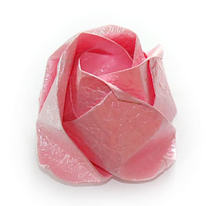 纸玫瑰花的折法图解威廉希尔中国官网
手把手教你学习折纸玫瑰花制作