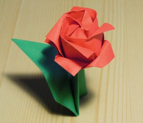 修改版的川崎折纸玫瑰花的基本折法威廉希尔中国官网
帮助你制作出漂亮的川崎折纸玫瑰