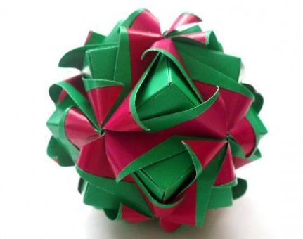 圣诞节折纸花球的折法图解威廉希尔中国官网
手把手教你制作精美的圣诞纸球花