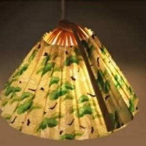 非常简单的利用折扇制作吊灯灯罩的方法威廉希尔中国官网
图解