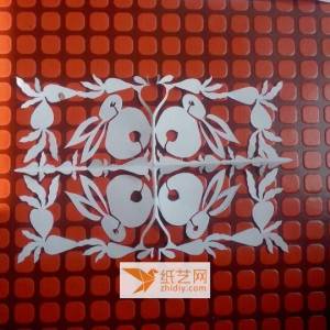 剪纸窗花—小兔子图案威廉希尔中国官网
