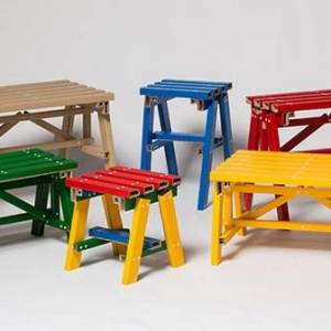 五颜六色自由搭配 韩国PESI重新定义硬纸板家具