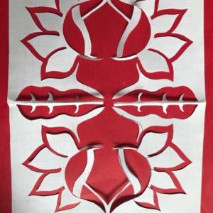 传统剪纸莲花的制作威廉希尔中国官网
 新年剪纸窗花系列