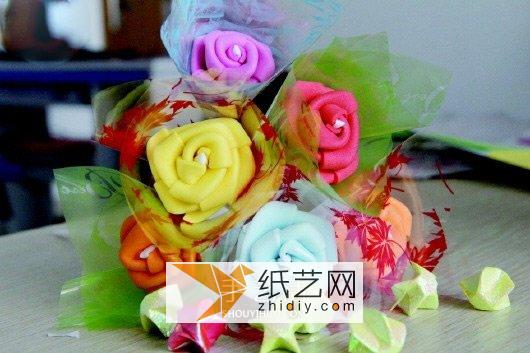 精致的彩塑海绵DIY玫瑰花情人节礼物威廉希尔中国官网
