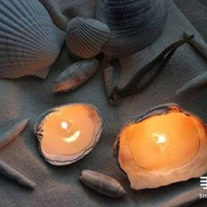超浪漫的贝壳烛台圣诞节晚餐装饰制作威廉希尔中国官网
