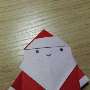 实拍简单容易学的儿童折纸圣诞老人如何做