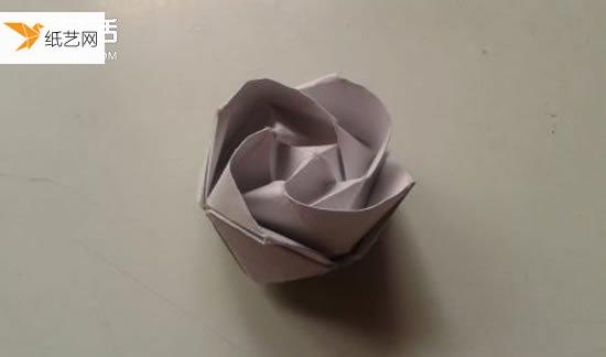 纸川崎玫瑰的详细折法图解