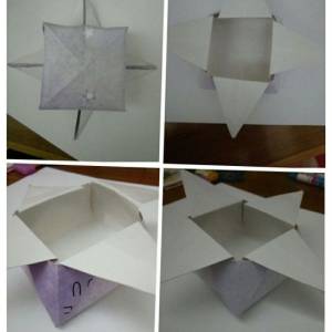 星星样子的漂亮折纸盒子