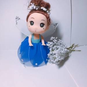 用丝网制作的布艺洋娃娃公主裙威廉希尔中国官网
 自己DIY儿童节礼物