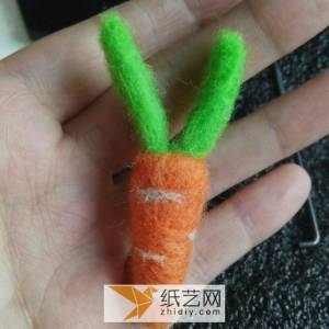 适合新手入门的羊毛毡戳戳乐小萝卜制作威廉希尔中国官网
