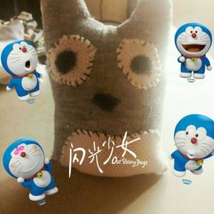 袜子龙猫布艺玩偶的圣诞节礼物制作威廉希尔中国官网
