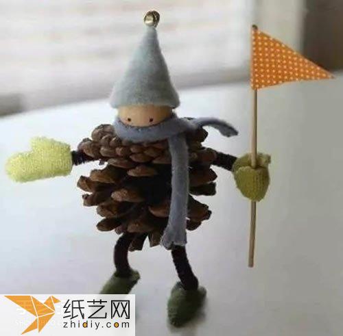 变废为宝制作的有趣果壳娃娃圣诞节装饰威廉希尔中国官网
