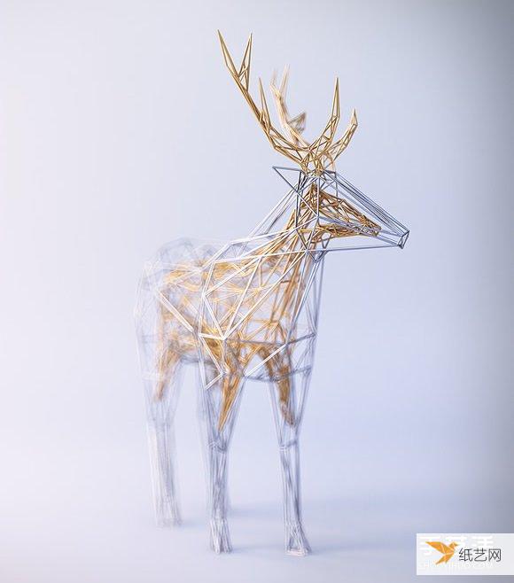 威廉希尔公司官网
制作的“金包银”铁丝雕塑 缠绕出动物的优雅灵魂