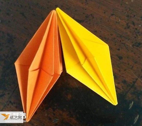 空心立体菱形是怎么折的图解
