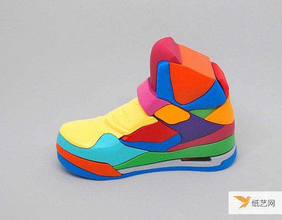 现有的七彩拼图解构概念 拼凑出来自己的Jordan鞋