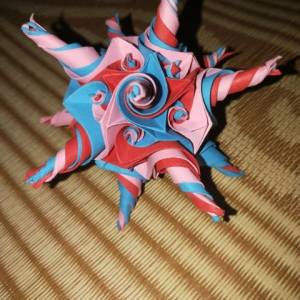 绚丽的折纸花球灯笼元宵节装饰制作威廉希尔中国官网
