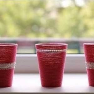 毛线缠绕塑料杯子改造小制作方法威廉希尔中国官网
