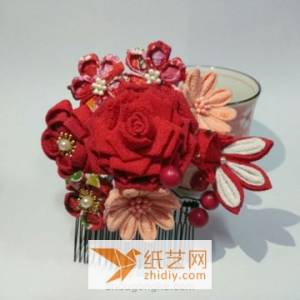 超美新年发饰发簪布艺玫瑰花的制作威廉希尔中国官网
