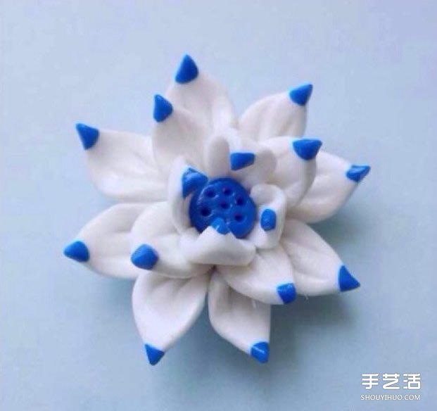 使用超轻粘土制作出来的个性莲花图解威廉希尔中国官网
