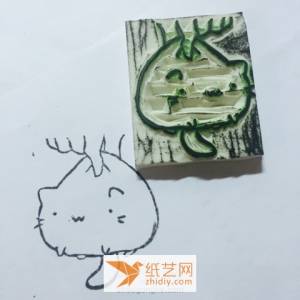 可爱的小猫橡皮章的制作威廉希尔中国官网
 用在手账本里面超漂亮