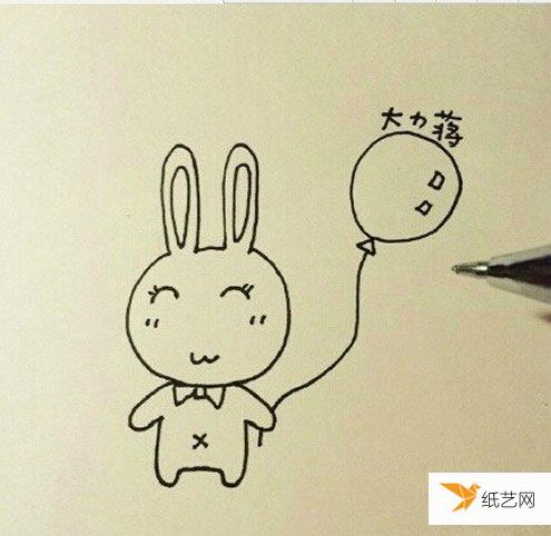 简单可爱的卡通小兔子简笔画绘制方法威廉希尔中国官网
图解