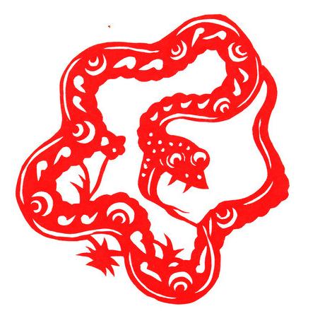 五角形蛇年剪纸蛇图片与蛇剪纸威廉希尔中国官网

