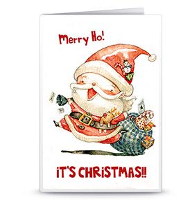 圣诞贺卡之卡通快乐圣诞老人威廉希尔公司官网
制作贺卡可打印模版PDF下载