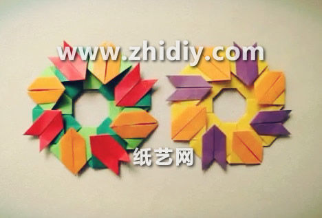 简单圣诞节折纸花环的折法威廉希尔中国官网
手把手教你制作精美的圣诞节折纸花环
