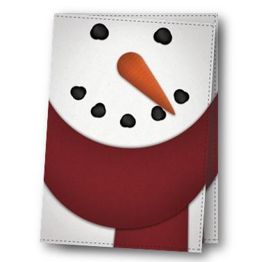 圣诞贺卡之温暖圣诞雪人的可打印威廉希尔公司官网
自制贺卡模版免费下载