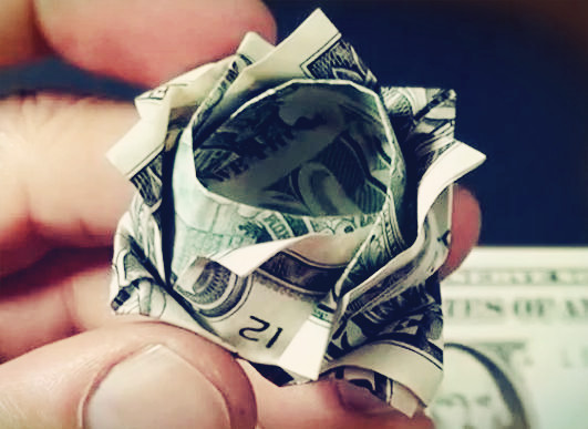 人民币折玫瑰花图解教你用人民币叠玫瑰花的折法【美元折纸大全系列威廉希尔中国官网
】