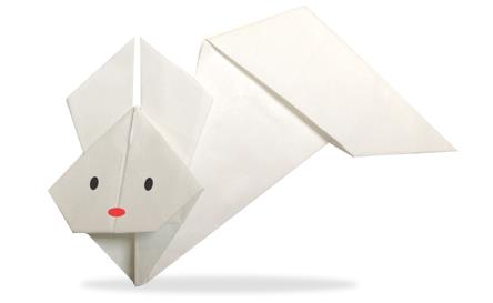 跳跃着的儿童折纸小兔子折法图解威廉希尔中国官网
