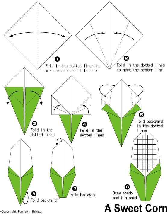 简单的折纸玉米折纸图解威廉希尔中国官网
一步一步的教你折叠出可爱的折纸玉米