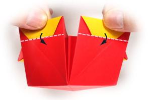到这里可以看到情人节威廉希尔公司官网
折纸礼盒的基本制作方法