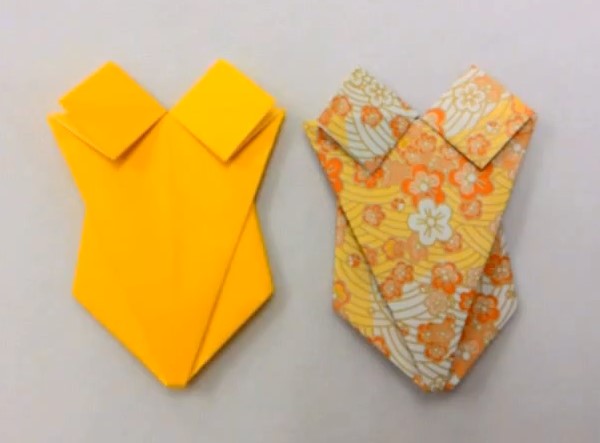 简单夏日儿童折纸连体泳衣的折纸视频威廉希尔中国官网
