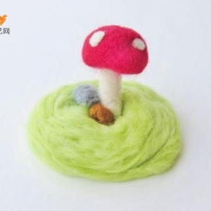 可爱的羊毛毡小蘑菇制作威廉希尔中国官网
