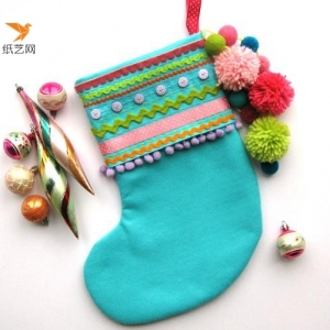 漂亮的圣诞节礼物袜制作威廉希尔中国官网
