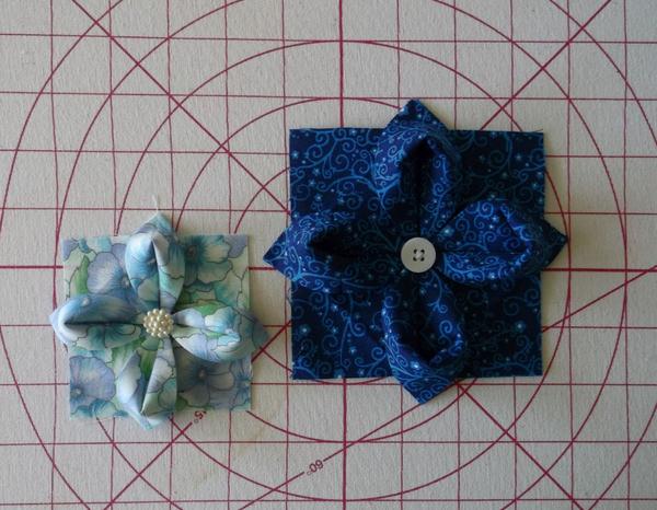 向折纸一样的布艺花礼物装饰制作威廉希尔中国官网
