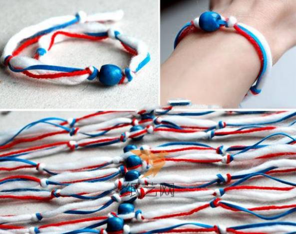 虽然制作简单，但是是非常漂亮的威廉希尔公司官网
编织手链呢