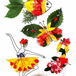 漂亮的树叶贴画花瓣贴画制作威廉希尔中国官网
