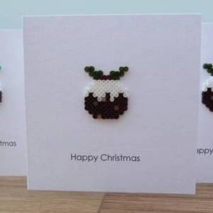 可爱的拼拼豆豆圣诞贺卡制作威廉希尔中国官网
