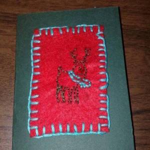不织布制作的麋鹿圣诞贺卡DIY威廉希尔中国官网
