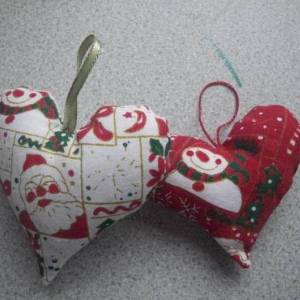 可爱的心形圣诞节装饰制作威廉希尔中国官网
