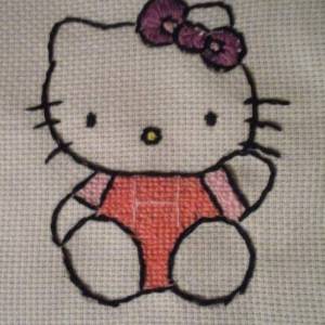 可爱的十字绣Hello Kitty制作威廉希尔中国官网
