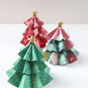 可爱的折纸圣诞树和折纸星星制作威廉希尔中国官网
