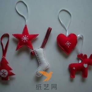 不织布制作的可爱圣诞树挂饰制作威廉希尔中国官网
