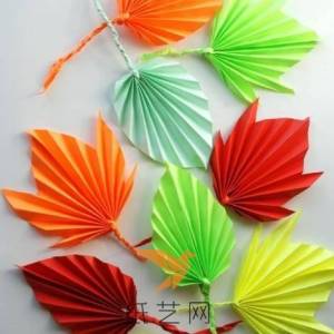 简单的三分钟折纸叶子制作威廉希尔中国官网
