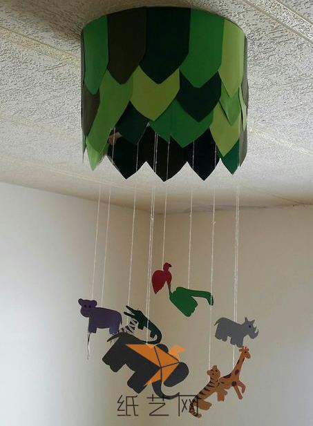 漂亮的动物世界儿童房灯具装饰制作威廉希尔中国官网
