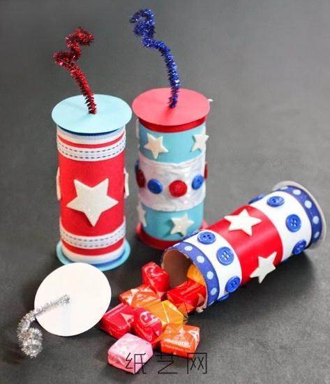 卫生纸筒制作可爱糖果盒儿童节礼物威廉希尔中国官网
